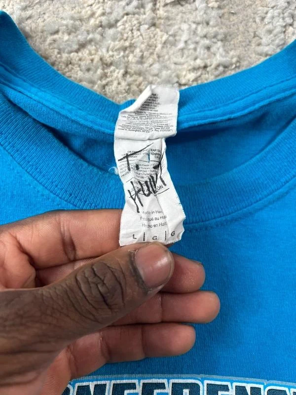 Vintage Gildan Carolina Panthers T-shirt graphique bleu Taille L – photo 4